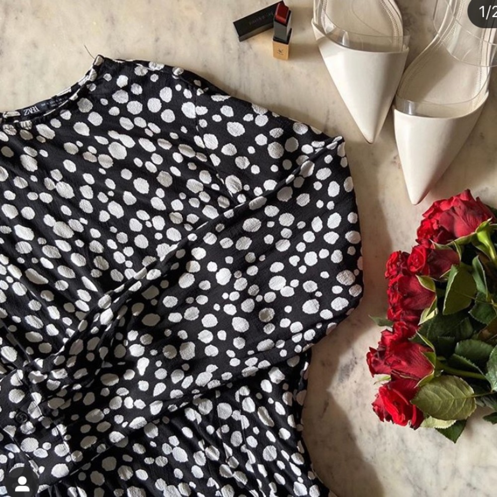 Zara polkadot maxi dress The price is firm